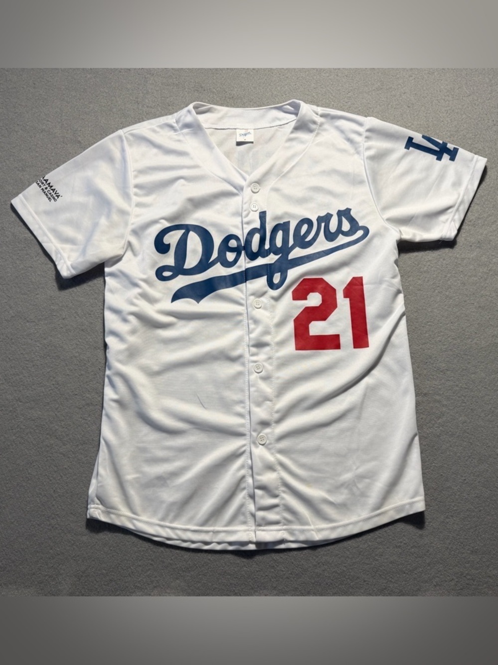 LA Dodgers Walker Buehler #21 SGA Jersey Men’s Medium White MLB Giveaway